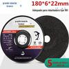 Roda de Esmeril Tubarão Branco de Zhuhai 180*6*22 Prato Roda de Esmeril de Resina Reforçada Folha de Esmeril para Esmerilhadeira Angular Roda de Esmeril de Resina