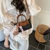 Bolsa Feminina Nova Primavera/Verão 2025 Transfronteiriça Bolsa Dumpling Transversal de Ombro Casual Fashion Retrô Couro de Vaca de Alta Qualidade