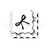Set de Vajilla para Fiesta de Cumpleaños con Lazo Negro Transfronterizo, Servilletas, Manteles, Suministros de Decoración para la Atmósfera de la Escena de la Fiesta