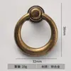 Anillo Retro Anillo Estilo Europeo Anillo Colgante de Bronce Tirador de Cajón Tirador de Agujero Único Tirador de Puerta de Gabinete Cajón