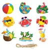 Nuevas etiquetas colgantes decorativas hawaianas transfronterizas para decoraciones de fiesta de playa de verano y etiquetas de regalo