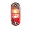 E4 2 luz de posición lateral de lámpara para comer pescado para camión señal de giro LED luz lateral LED voltaje amplio 10-30V doble color rojo y amarillo