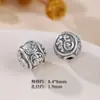 S999 Prata para Pés Prata Tailandesa Moeda de Cobre da Fortuna Contas Espaçadoras Ruyi Pulseira com Contas Pulseira Feita à Mão Acessórios de Joias DIY
