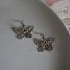 Brincos Pendentes de Borboleta Vintage Doce Estilo Cool Dark Trendy Feminino Punhos de Orelha Minimalistas Brincos de Nicho