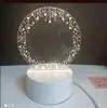 Hazlo tú mismo hacer acrílico luminoso transparente tablero de mensajes bendición festival regalo innovador creativo luz nocturna 3D