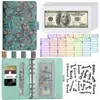 Caderno de Folhas Soltas A6 Flor de Caju Macaron Couro PU Estilo Exótico Vintage Diário de Armazenamento Livro de Contabilidade