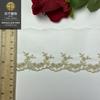 Tela de malla de alambre dorado código de barras hojas encaje plateado 7cm plata Accesorios de ropa Lolita tela para sofá decoración suave