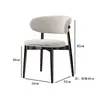 Silla de Comedor Nórdica Moderna Simple de Madera Maciza Silla de Madera Maciza para el Hogar Lujo Ligero Bolsa Suave Silla de Ocio con Respaldo para Hotel Cafetería