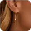 Lista de Productos Nuevos de Amazon Pendientes de Moda para Mujer Anillo Set de Oreja Única Hebillas para Oreja Clips para Oreja Chapados en Cobre Oro Real de 14K