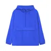 Chaqueta Impermeable y Cortavientos Personalizada para Exteriores con Media Cremallera, Estilo Delgado para Primavera y Otoño, Cortavientos Unisex con Cremallera y Logo, Ropa de Trabajo Corporativa