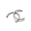 Anillo herradura de acero titanio 316 directo de fábrica, barra, barra de rosca interna de doble cabeza, clavo para la oreja, accesorios médicos para perforación 316