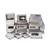 Caja Metálica Rectangular en Stock para Empaque, Caja Metálica con Tapa abatible para Pestañas Postizas, Caja Metálica Pequeña para Parches de Protección Ocular y Mascarillas para Ojos