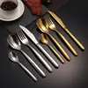 Juego de Cubiertos de Acero Inoxidable 304 Grueso para Bistec y Tenedor de Gama Alta Transfronterizo Cuchara de Postre al por Mayor