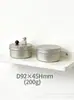 Perfume Sólido Crema Facial Sérum Loción Cosméticos Decantación Portátil Metal Roscado Redondo Caja de Aluminio