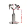 Abrazadera de Tubo Ajustable de Acero Inoxidable 304 con Soporte Telescópico de Chasis para Tubo Código de Tubo Abrazadera de Tubo Abrazadera de Tubo Soporte de Tubo Abrazadera