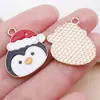 30 Desenhos Animados Fofos Gota de Óleo Boneco de Neve de Natal Árvore de Natal Alce Floco de Neve Pingente de Liga Acessórios para Joias DIY