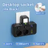Enchufe de Pared UE de 1 a Múltiples Tomas Regleta - Puertos USB y Tipo-C, Sin Cable, 2500W Máx