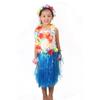 Saia de Grama Infantil Jardim de Infância Fantasia de Performance Guirlanda Havaiana Traje de Performance Vestido de Simulação de Dança Adereços Fantasia Feminina