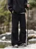 Pantalones Cargo Plisados Estilo Americano para Hombre, Pierna Recta Holgada Casual de Secado Rápido, Pantalones de Trabajo Tipo Paracaidista, Pantalones Largos de Senderismo Estilo Montaña para Exteriores