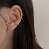 Pendientes de clip para mujer en plata de ley 925, sin agujeros, con temperamento avanzado, venta al por mayor, aretes de botón, joyería de nicho, borla, hebilla.