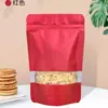 Bolsas de Embalagem Coloridas Revestidas de Alumínio, Bolsas Stand-Up de Folha de Alumínio para Alimentos, Bolsas Foscas Autosselantes, Bolsas Seladoras para Lanches e Oleaginosas, Atacado Transfronteiriço