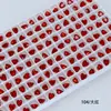Rinestones para Uñas Dongzhou Corazón de Melocotón 5.5MM Base Puntiaguda Rinestones de Vidrio de Forma de Corazón de Colores Accesorios para Joyería DIY Decoración de Uñas Rinestones
