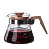 Cafetera de vidrio con filtro de fresa, venta al por mayor, para compartir café
