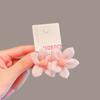 Ligas de Goma Verano Nuevo Niña Diadema de Flores Liga de Goma para Atar el Cabello Sin Dañarlo Banda para el Cabello de Alta Elasticidad Adorno para la Cabeza