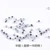 Fábrica de cristales Xingtai, venta directa de fábrica, cuentas de cristal de grado AAAA, cuentas de cristal puntiagudas, cuentas de diamante, cuentas de dos puntas de color AB galvanizadas