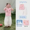 Conjunto Infantil Jellybaby Meninas Bebê Duas Peças Conjunto de Top Fresco 2026 Verão Novo Calça Anti-Mosquito para Crianças