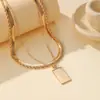 Amazon Transfronterizo Collar de Múltiples Capas para Mujer Colgante Cadena Elegante para Clavícula 2025 Cadena para Clavícula Hip-Hop Comercio Electrónico Transfronterizo