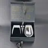 Fábrica de Personalización de Cajas de Regalo con Tapa Abatible, Caja de Regalo Negra con Estampado de Lámina y Lazo de Cinta, Personalización de Caja de Embalaje de Lujo Ligero para Ropa y Fragancias