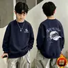 Sudadera con forro polar para niño, elegante ropa de otoño para niños, nuevo modelo 2026, suéter para niño, top de camiseta de manga larga para bebés y niños pequeños
