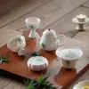 Tetera de Cerámica Arita-Yaki Pintada a Mano de Forma Creativa con Color Bajo Esmalte, Pieza Única, Alto Valor Estético, Tamaño Pequeño, para Uso Doméstico