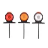 Luces Laterales LED de Tres Caras para Camiones, Luces Indicadoras de Ancho, Luces de Advertencia Doble Cara Impermeables de 24V, Luces de Contorno Antirrobo de 12V