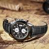 Reloj Personalizado Megir Reloj Multifuncional para Hombre Popular Moda Casual Cuero Genuino Reloj para Hombre 2020g
