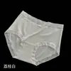 Calcinha feminina Xiaolan de renda francesa, cintura média, com textura jacquard de algodão, confortável e respirável, calcinha triângulo com forro 100% algodão F027