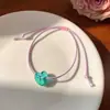 Cuerda de Mano de Amor de Color Dulce de Verano Pulsera para Novia Dopamina Pulsera de Alto Valor de Nicho para Mujer Pulsera Versátil
