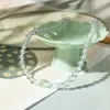 Pulseira Nova de Cristal para Mulheres, Joia Versátil de Moda de Alto Padrão de Nicho, Acessório com Contas de Luxo Leve