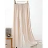 Pantalones Largos de Pijama para Mujer, Pantalones Finos Sueltos de Primavera para Aire Acondicionado, Pantalones Casuales Portátiles de Verano para Casa