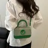 Bolso Elegante Caja Simple Otoño e Invierno Nueva Moda Textura Gran Capacidad Bolso de Hombro Cruzado Cuadrado Pequeño Bolso de Mujer