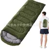 Saco de dormir de algodón hueco de alto peso para camping al aire libre en otoño e invierno, a prueba de viento, resistente al frío y cálido, saco de dormir tipo sobre para adultos