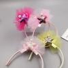 Novo estilo coreano headband das crianças malha tridimensional de cinco pontas estrela princesa headband meninas cocar acessórios para o cabelo