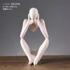 Ornatos Criativos de Figuras Abstratas Douradas e Prateadas Eletrodepositadas, Decorações para Estante e Sala Modelo, Artesanato em Resina, Adereços de Fotografia