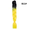 Trenza Jumbo Africana de Colores, Trenzas Sueltas Grandes, Rastas de Color Degradado, Procesamiento Personalizado