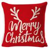 Decoración Navideña Transfronteriza Funda de Almohada para Sofá Dibujos Animados Navideños Lino Cojín para Coche Decoración Festiva Almohada