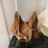 Bolso Retro Mate para Mujer Estilo Commuter 2025 Nueva Moda Bolso de Hombro de Gran Capacidad Bolso Cruzado Niche para Commuter