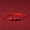 O Ano do Zodíaco, Corda Vermelha Extremamente Fina, Pulseira Trançada para Casal Feminino, Segurança e Boa Sorte para Crianças e Bebês, Pulseira e Tornozeleira para Menino