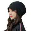 Touca Pulôver Sf Touca de Inverno Tendência Versátil Slouchy Gorro Estilo Preguiçoso de Inverno Feminino Touca de Tricô Casual Unissex