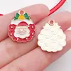 Mezcla 30 Colgantes de Caricatura de Papá Noel Goteando, Muñeco de Nieve, Campana, Alce para Pulsera DIY, Llavero, Accesorios